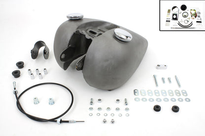VTwin Bobbed 3.2 Gallon Gas Tank & Speedo Kit 1982-1994 Harley Sportster XL