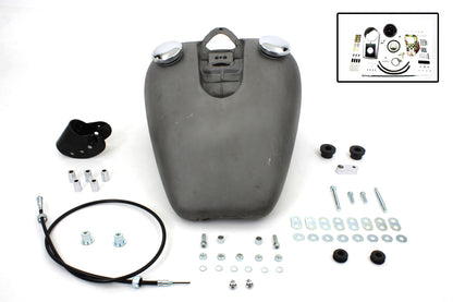 VTwin Bobbed 3.2 Gallon Gas Tank & Speedo Kit 1982-1994 Harley Sportster XL