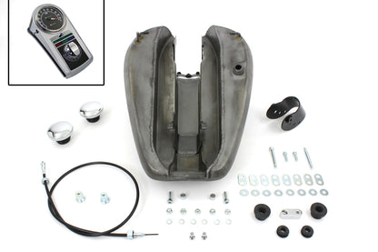 VTwin Bobbed 3.2 Gallon Gas Tank & Speedo Kit 1982-1994 Harley Sportster XL