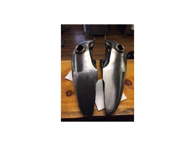 Vtwin Replica 3.5 Gal Bobbed Gas Fuel Tank for 1948-65 Harley Touring Panhead FL