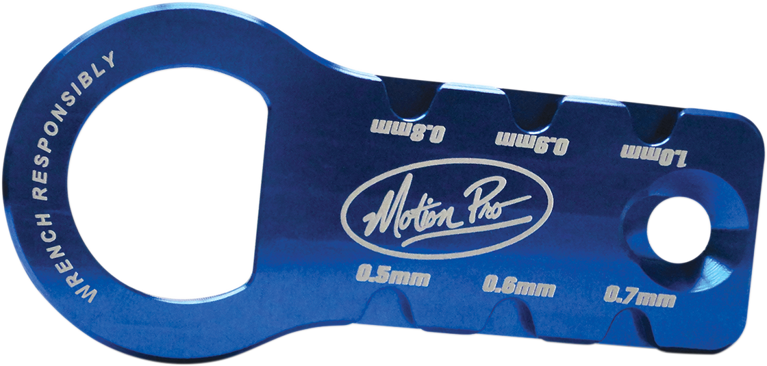 Motion Pro Blue Anodized Motorcycle Spark Plug Gap Tool for Harley Davidson