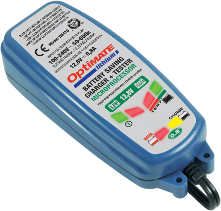 TECMATE Optimate Lithum 0.8 AMPS 12V Battery Charger for Harley Davidson