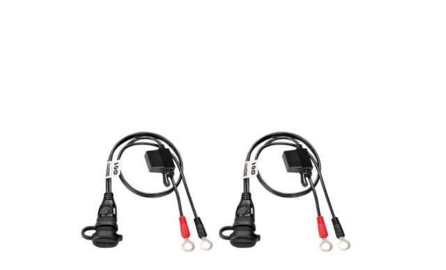 Tecmate Optimate Two Black 20" Battery Ring Terminal Eyelet SAE Plug Pigtail