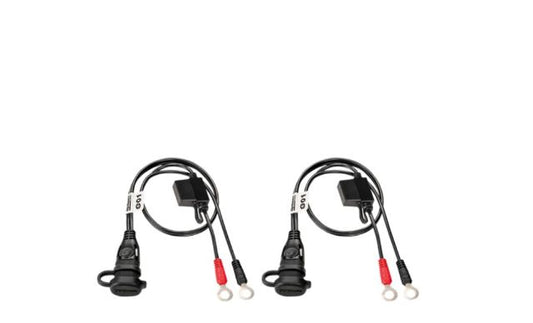 Tecmate Optimate Two Black 20" Battery Ring Terminal Eyelet SAE Plug Pigtail