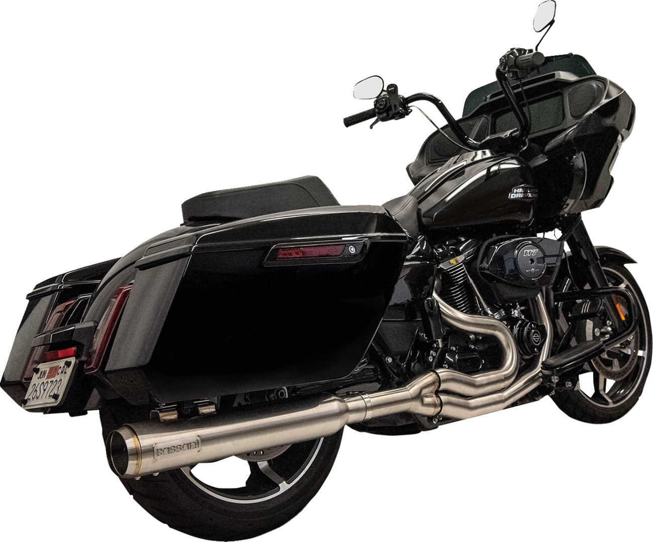 Bassani High Horsepower 2-1 Stainless Exhaust System for 2017-26 Harley Touring