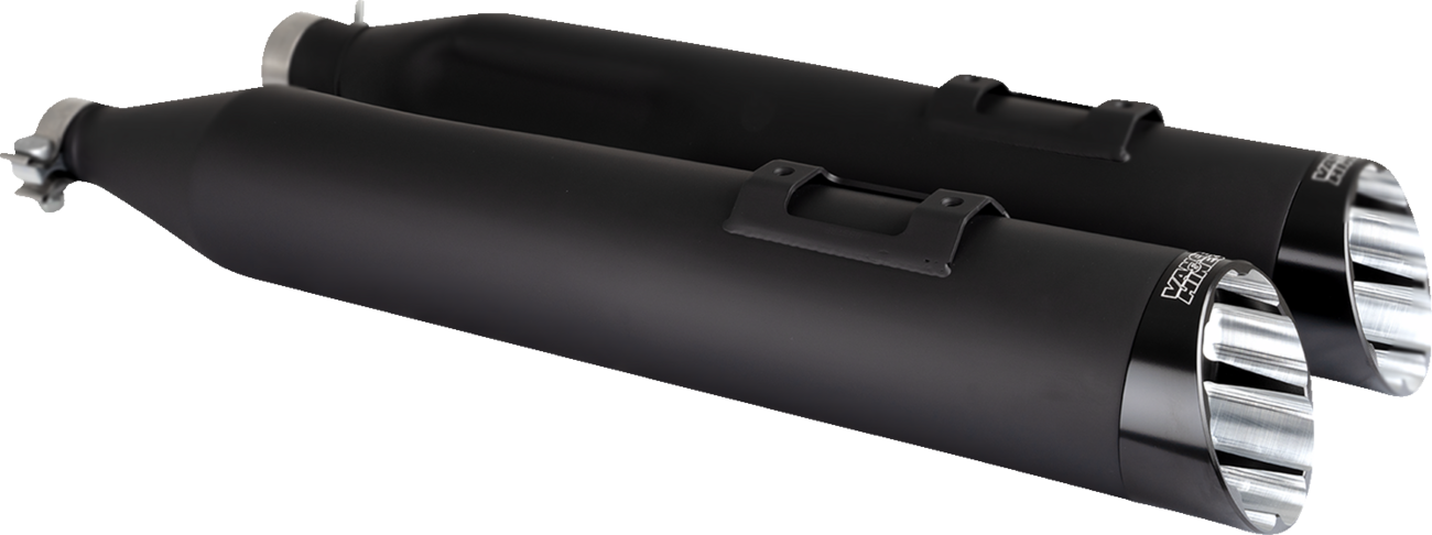 Vance & Hines Razorback 450 Black Slip On Mufflers for 2017-2025 Harley Touring