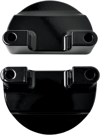 Drag Specialties Black Front Fender Adapters 80-13 Harley Touring FLHR FLHX FLHT