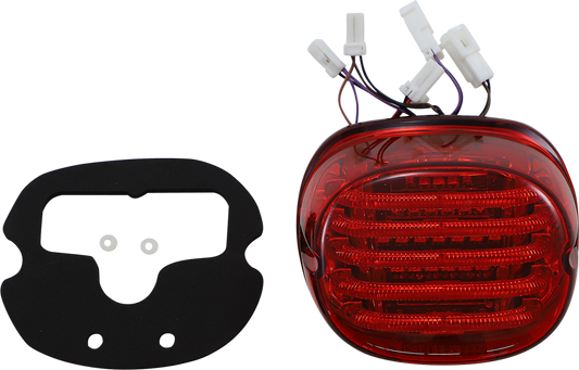 Custom Dynamics Red LED Integrated Turn Signal Taillight 1999-2024 Harley Models
