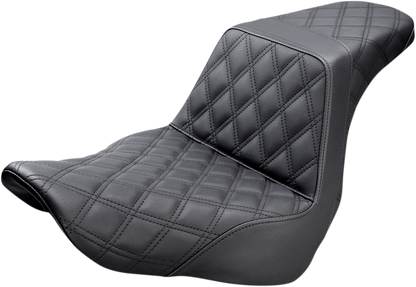 Saddlemen Step-Up Lattice Stitch Gel Seat for 2018-2026 Harley Softail FXLR FLSB