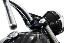 La Choppers Black 1" Pullback Handlebar Riser Extensions for Harley Davidson