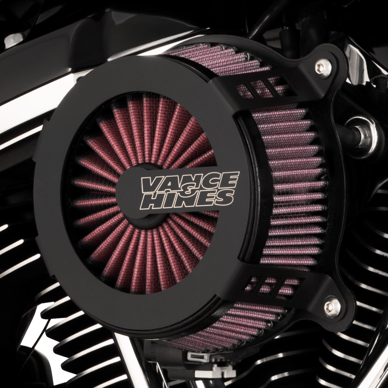 Vance & Hines VO2 Cage Fighter Air Cleaner 2017-2025 Harley Touring Softail M8
