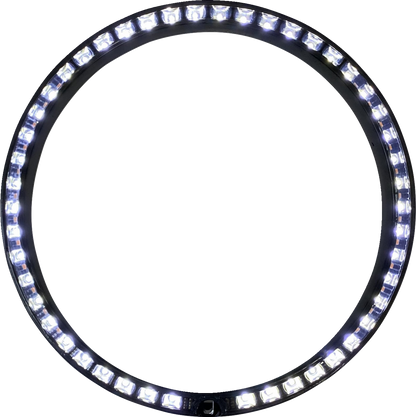 Custom Dynamics Black LED Sequential Headlight Trim 1999-05 Harley Touring FLHT