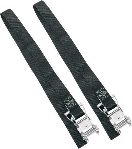 Powertye MFG 4" Black Endless Motorcycle Tie Down Straps for Harley Davidson