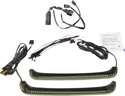 Custom Dynamics LED Sequential Rear Saddlebag Lid Lights 2014-23 Harley Touring
