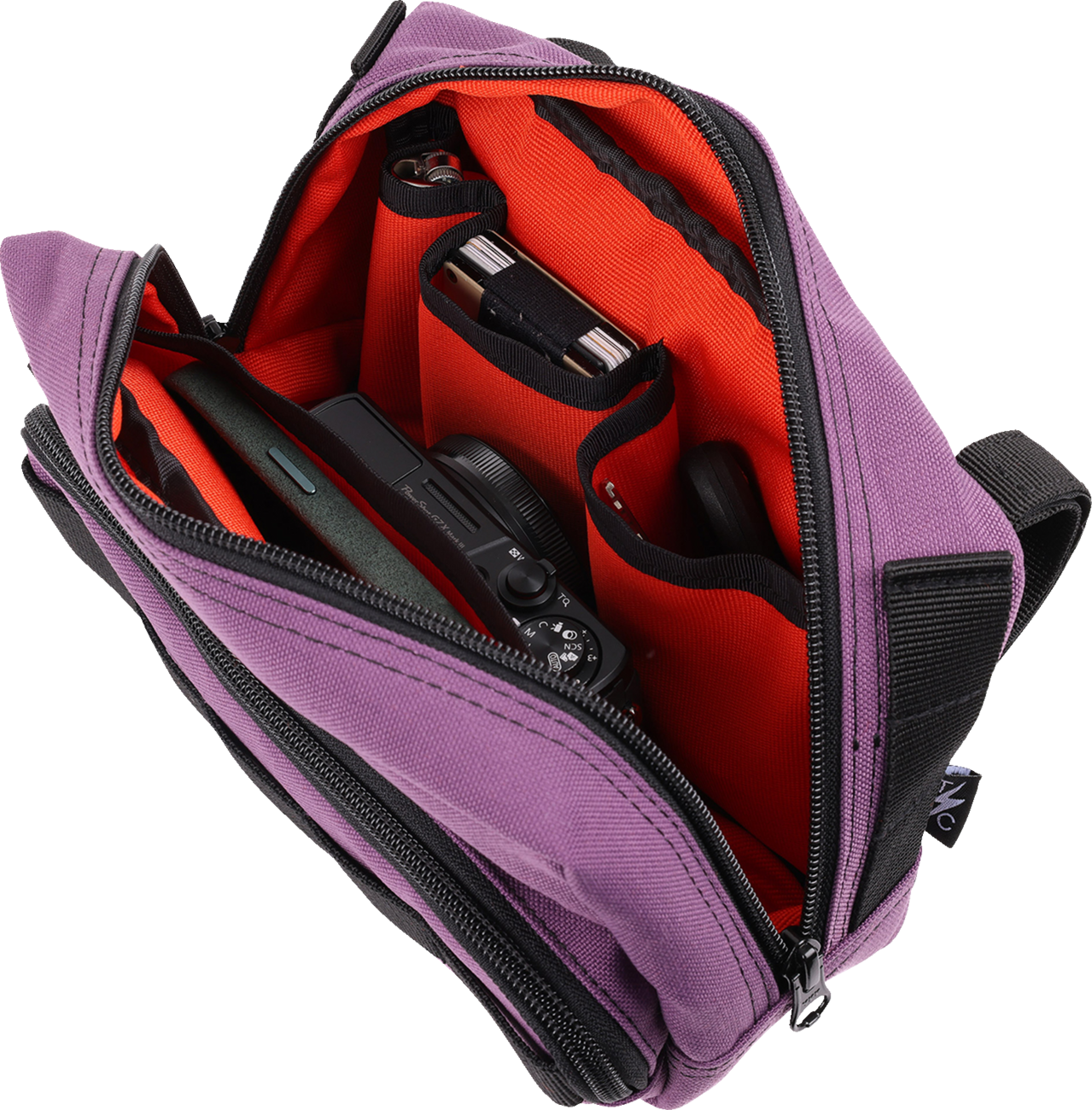 Thrashin Supply Purple Motorcycle Handlebar Storage Bag Plus for Harley THB-0027