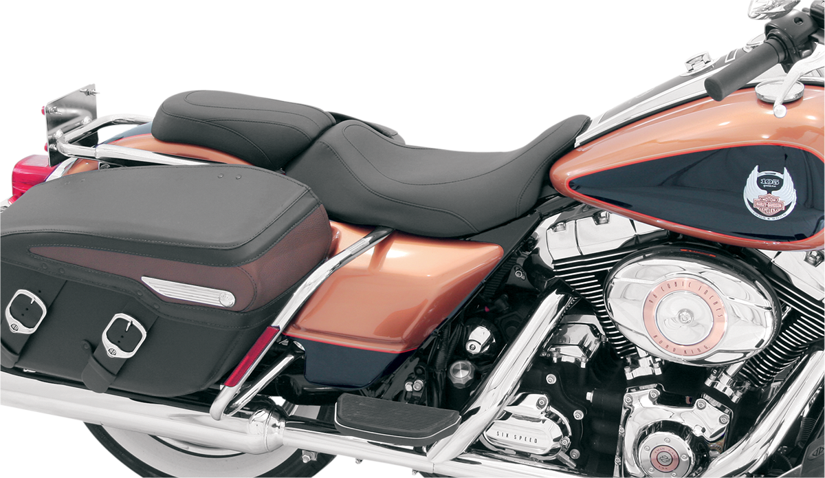 Mustang Tripper Stitched Low Solo Seat fits 2008-2024 Harley Touring 76026