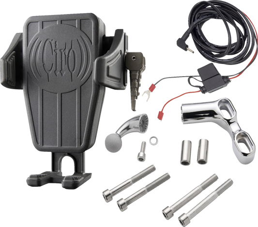 Ciro Gen 2 Cybercharger Motorcycle Phone Holder Wireless Charger Perch Mount Kit