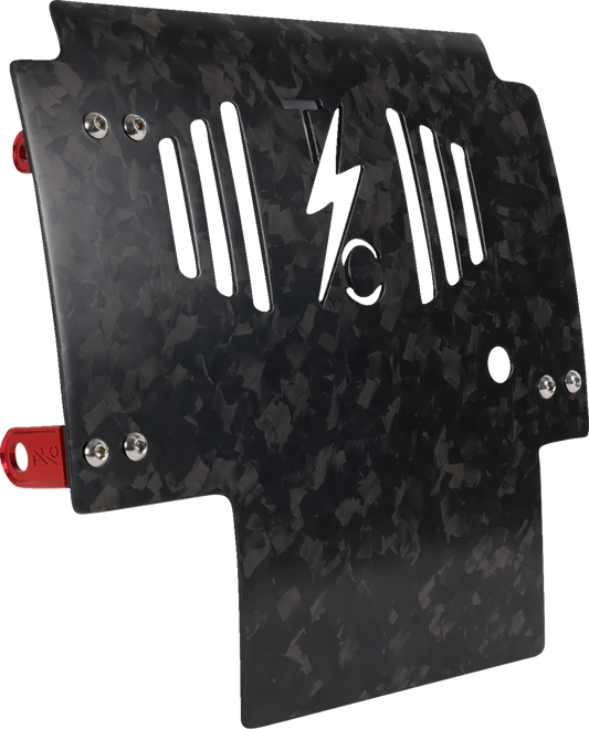Thrashin Carbon Fiber Forged Red Skid Plate fits 2023-2025 Harley Touring FLTR