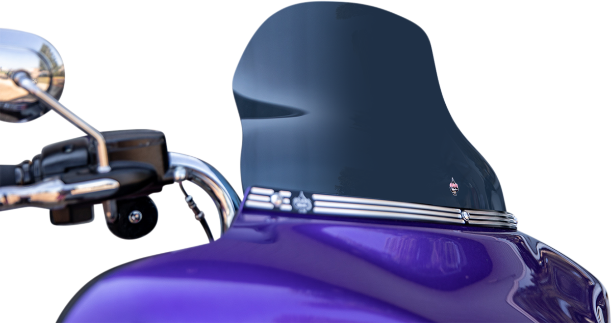 Klock Werks Flare 10.5 Dark Smoke Motorcycle Windshield 1996-2013 Harley Touring
