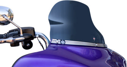 Klock Werks Flare 10.5 Dark Smoke Motorcycle Windshield 1996-2013 Harley Touring