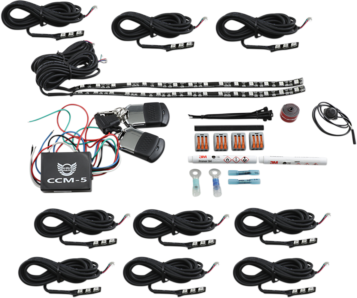 Custom Dynamics Magical Wizard Engine Motorcycle LED Accent Lighting Kit Indian