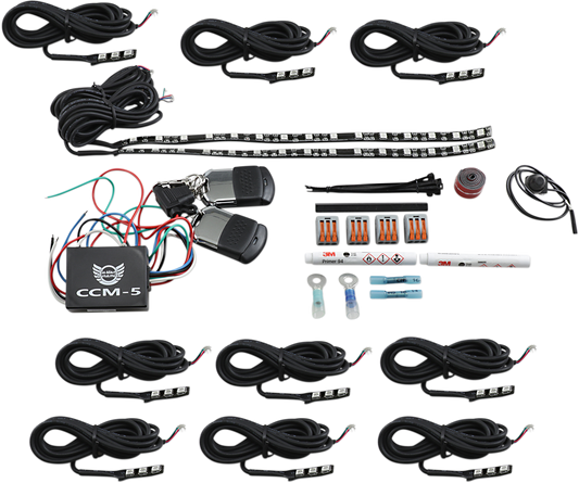 Custom Dynamics Magical Wizard Engine Motorcycle LED Accent Lighting Kit Indian