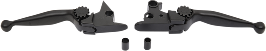 PSR Black Adjustable Journey Handlebar Lever Set for 2015-2024 Harley Softail