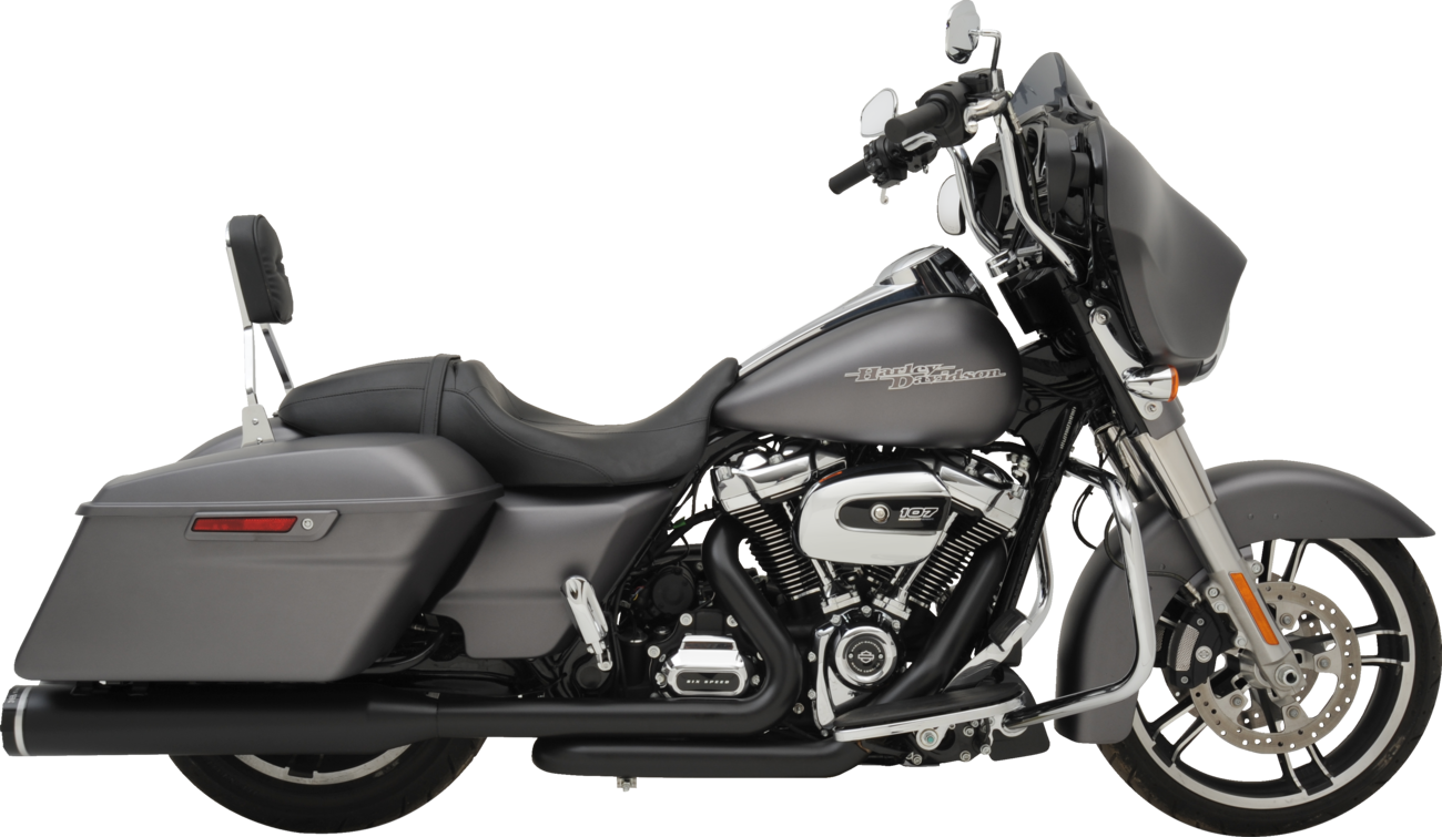 Khrome Werks Dominator SR 2-1-2 Black Exhaust System fits 2017-26 Harley Touring