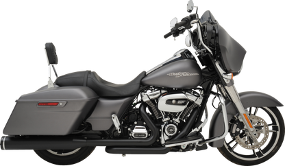 Khrome Werks Dominator SR 2-1-2 Black Exhaust System fits 2017-26 Harley Touring