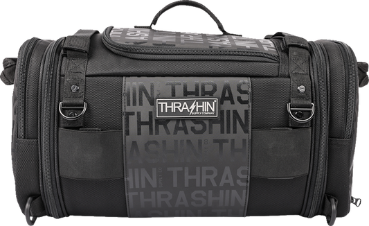 Thrashin Black Motorcycle Passenger 8.45 Gallon Bag for Harley Davidson TSB-0009