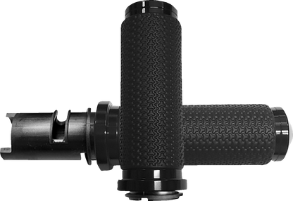 Avon Memory Foam Black TBW Handlebar Grips for 2023-2025 Harley Touring Softail