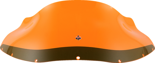 Klock Werks Kolor Flare 9" Orange Ice Windshield fits Harley FXRP Style Fairing