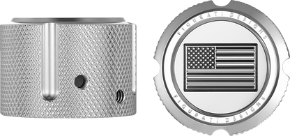 Figurati Designs American Flag Front Axle Nut Chrome Covers for 2002-2022 Harley