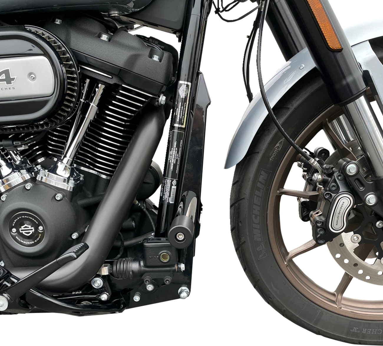 Kodlin Front Black Engine Guard fits 2018-2024 Harley Davidson Softail M8 FXBB