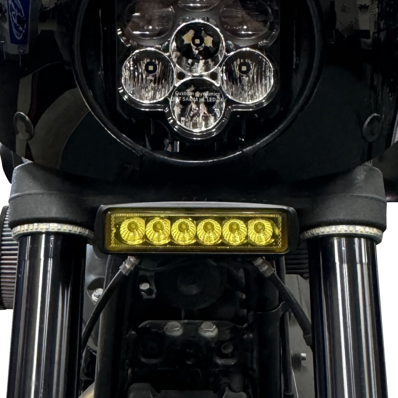 Custom Dynamics Front Light Bar Mount Bracket 2020-24 Harley Softail Low Rider S