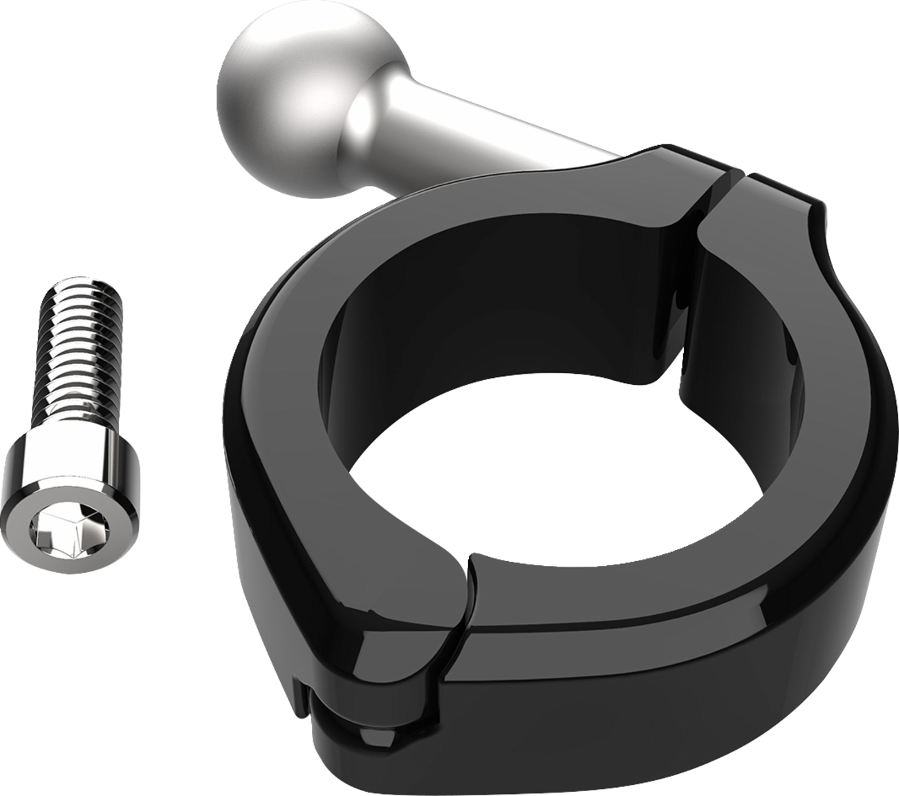 Ciro  1-1/8" - 1-1/4" Gen 2 Black Aluminum Clamp Mount Kit for Motorcycles