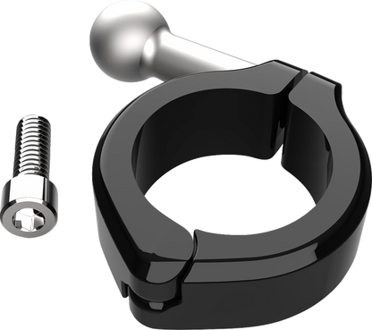 Ciro  1-1/8" - 1-1/4" Gen 2 Black Aluminum Clamp Mount Kit for Motorcycles