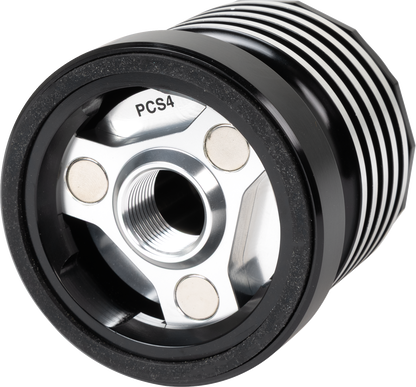 PC Racing Flo Black Reusable 304 Stainless Steel Oil Filter 1984-26 Harley