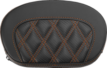 Saddlemen Mini Contour Orange Lattice Carbon Fiber Sissy Bar Pad for Harley