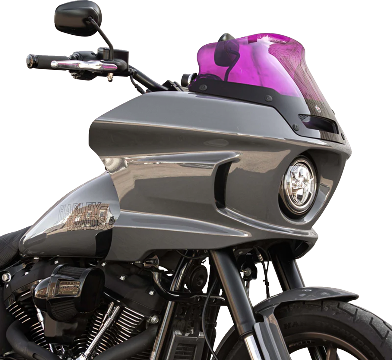 Klock Werks Kolor Flare 6" Purple Windshield 2022-2024 Harley Softail Low Rider