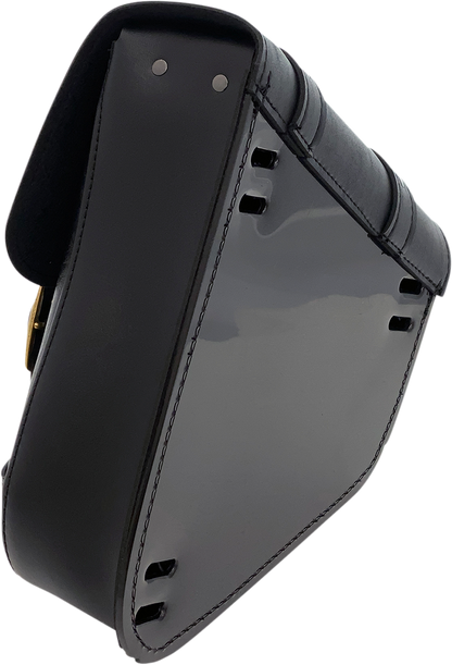 Willie & Max Motorcycle Black Swing Arm Saddlebag 1957-2021 Harley Sportster