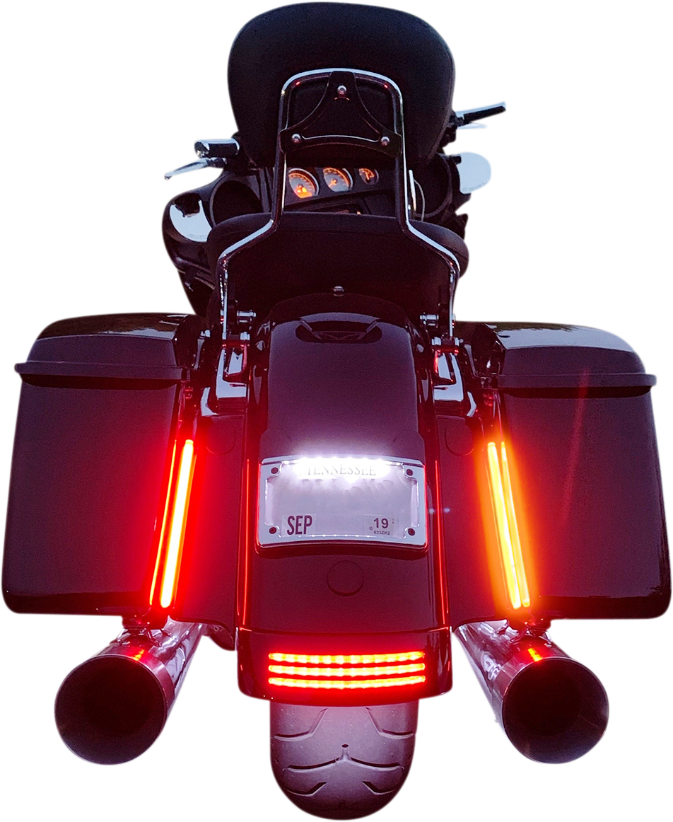 Custom Dynamics Dual Color Rear LED Plasma Rods Accent Light Kit for Harley