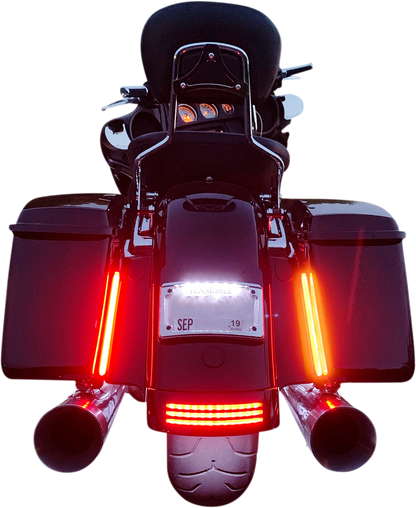 Custom Dynamics Dual Color Rear LED Plasma Rods Accent Light Kit for Harley
