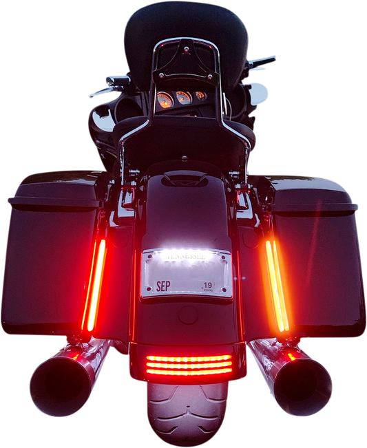 Custom Dynamics Dual Color Rear LED Plasma Rods Accent Light Kit for Harley