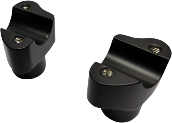 Drag Specialties Black Buffalo 1.5" Motorcycle Handlebar Risers Harley Davidson