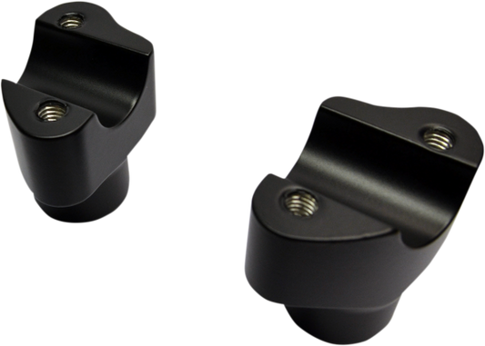 Drag Specialties Black Buffalo 1.5" Motorcycle Handlebar Risers Harley Davidson