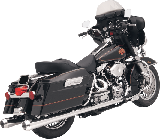 Bassani Chrome Megaphone Exhaust Mufflers 1995-2016 Harley Touring FLHR FLHX