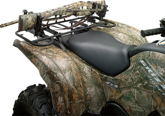 Moose Utility Division Black ATV Flexgrip Universal Double Gun Rifle Rack Holder