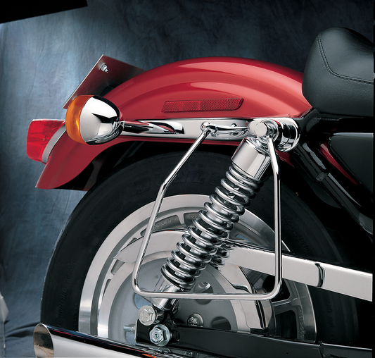 Drag Specialties Chrome Rear Saddlebag Supports 82-93 Harley Sportster XLH XLS