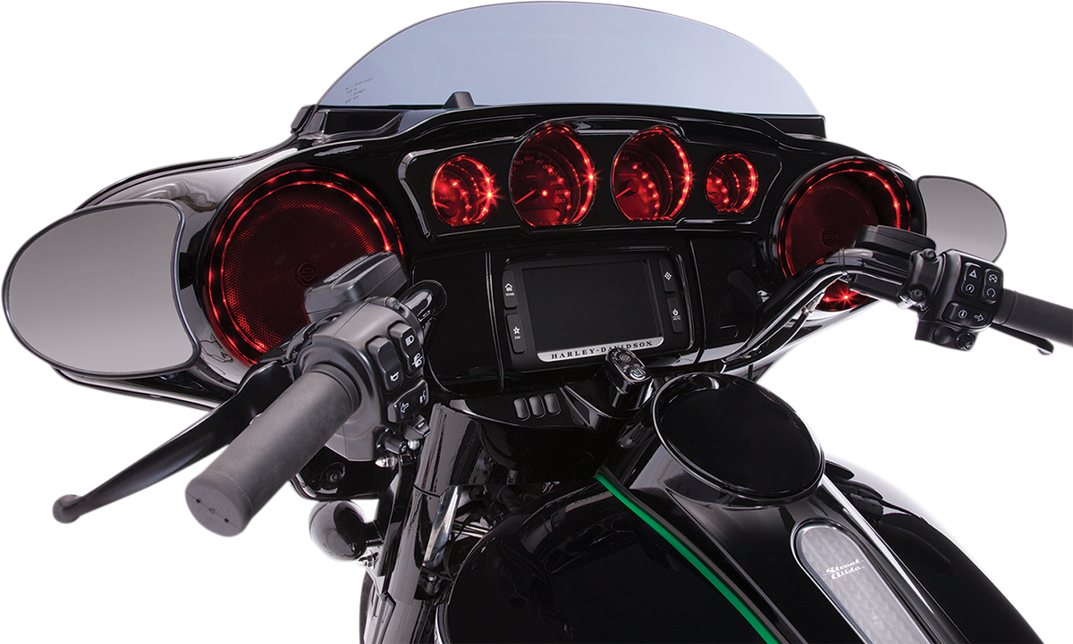 Ciro Shock & Awe LED Speaker Accent Kit fits 2014-2024 Harley Touring Models